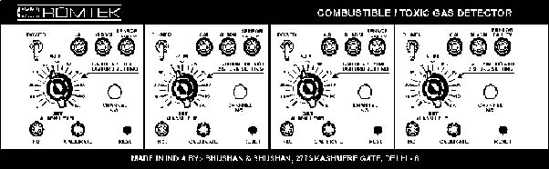 COMBUSTIBLE AND TOXIC GAS DETECTOR